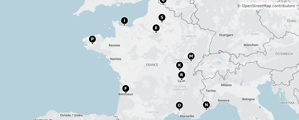 Map of Fransa