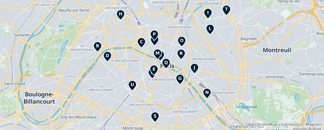 Map of Fransa