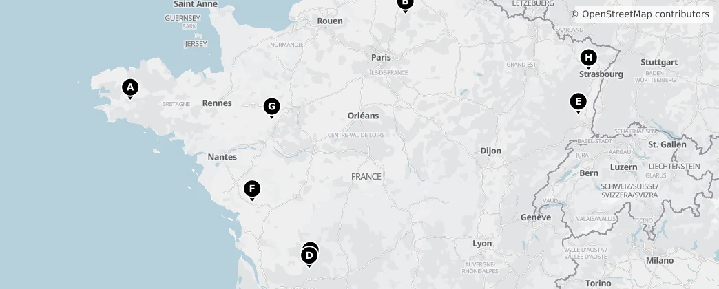 Map of Fransa