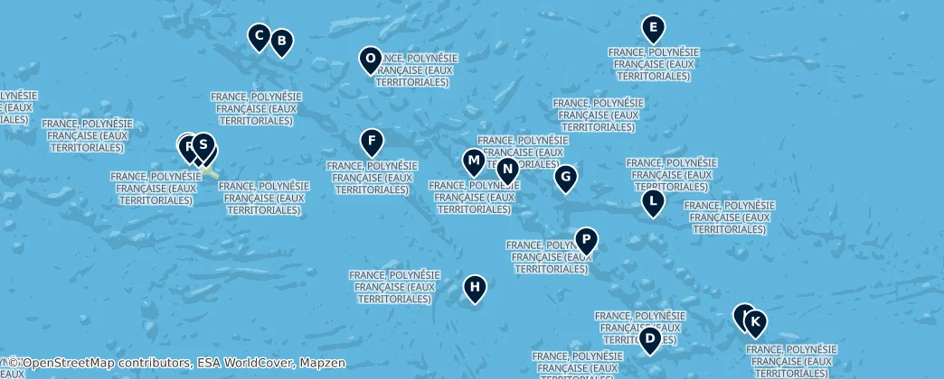 Map of Fransız Polinezyası