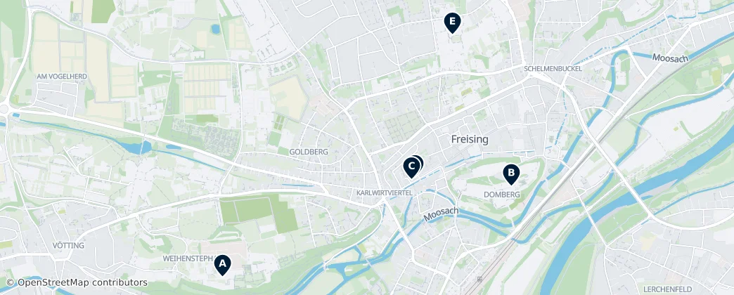 Map of Freising