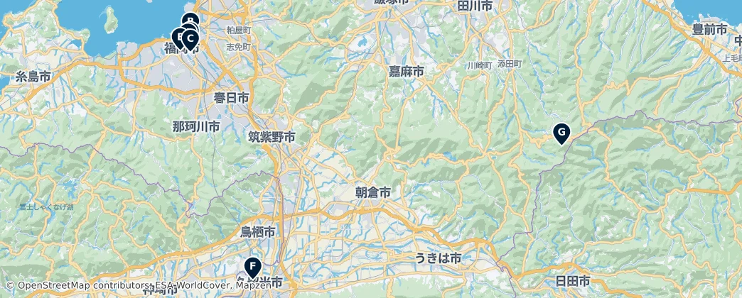 Map of Fukuoka