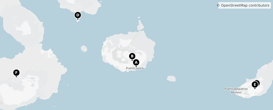Map of Galápagos