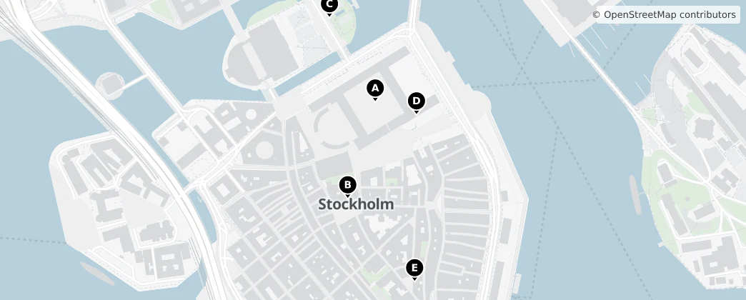 Map of Gamla Stan