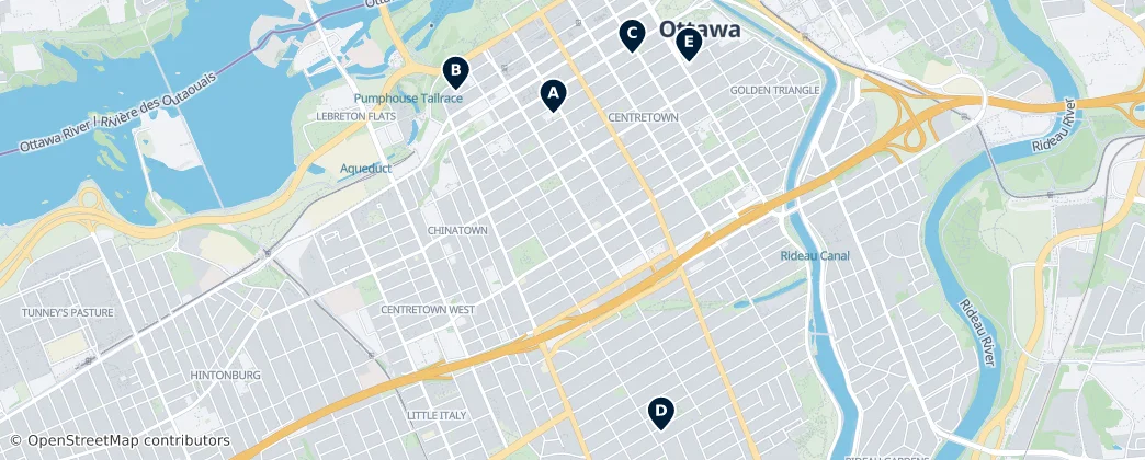 Map of Gatineau