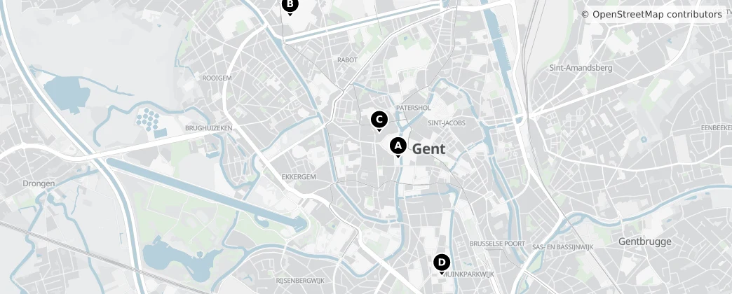 Map of Gent