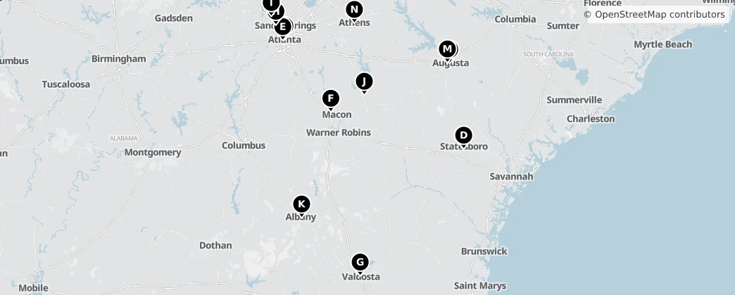 Map of Georgia