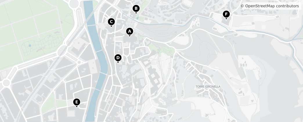 Map of Girona