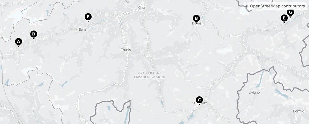 Map of Graubünden