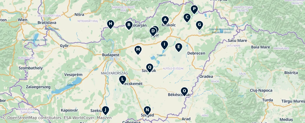 Map of Alföld és Észak