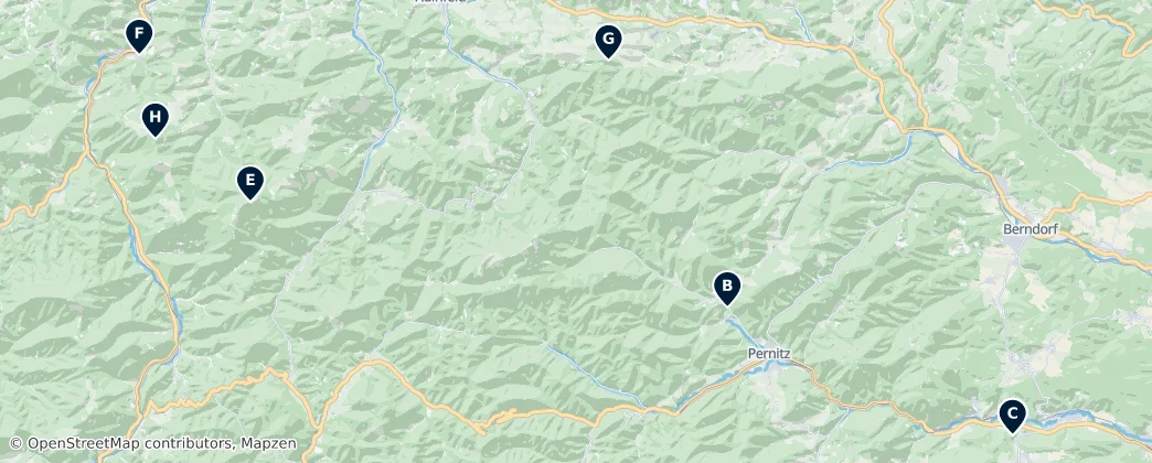 Map of Gutenstein Alps