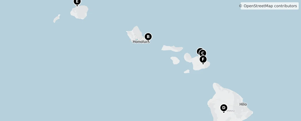 Map of Hawaii