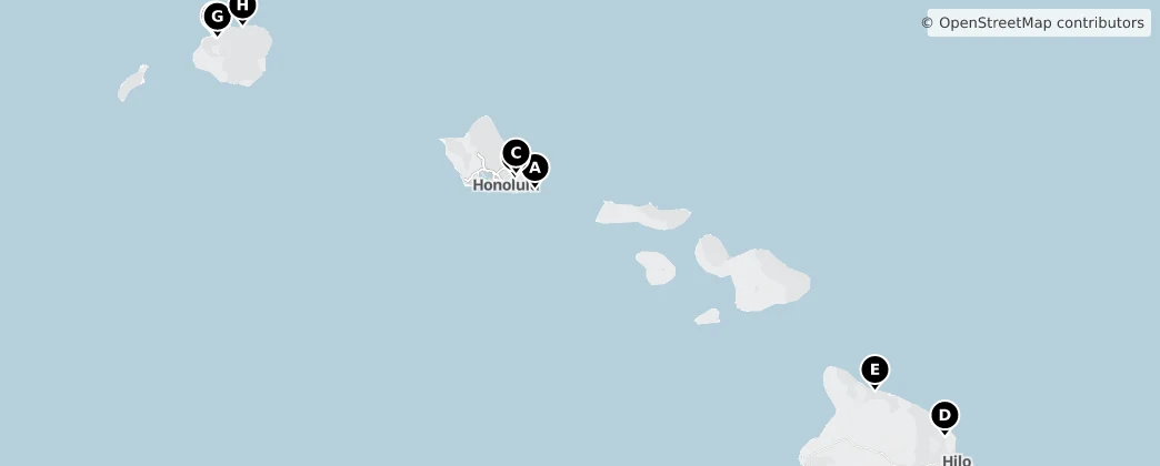 Map of Hawaii