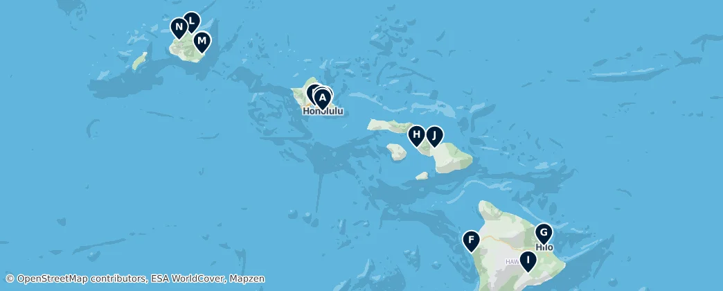 Map of Hawaii