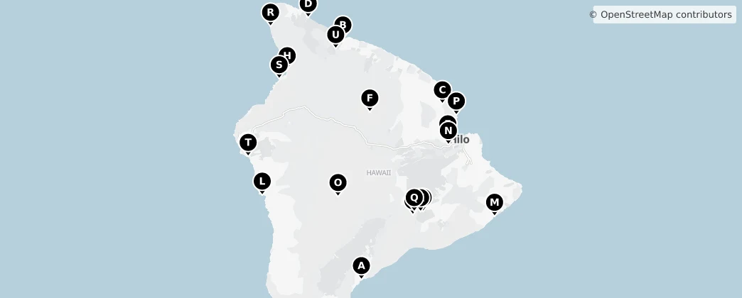 Map of Hawaii County
