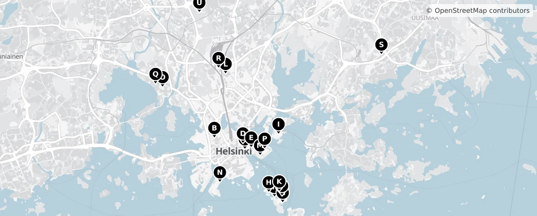 Map of Helsinki