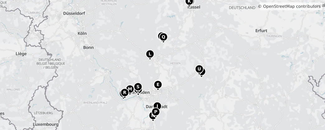 Map of Hessen