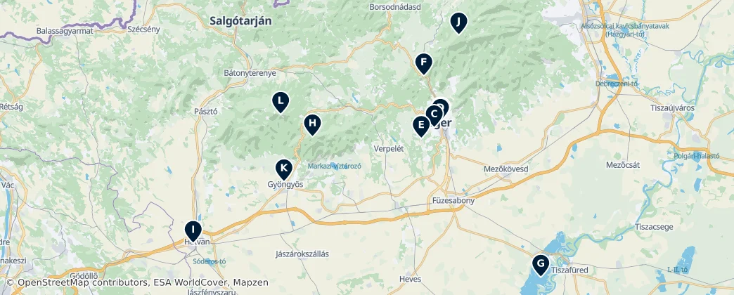 Map of Heves