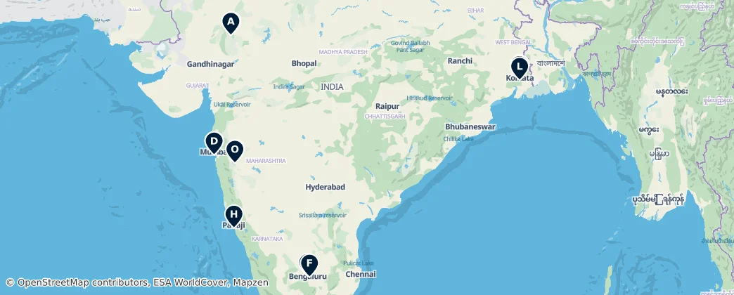 Map of Hindistan