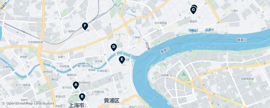 Map of Hongkou