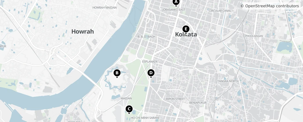 Map of Howrah