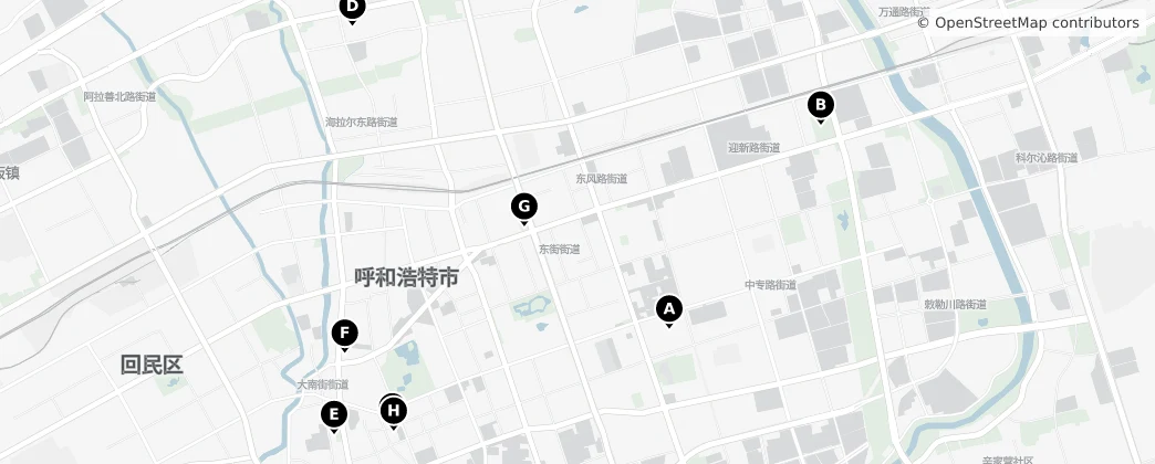 Map of Huhhot