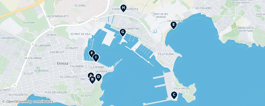 Map of Ibiza