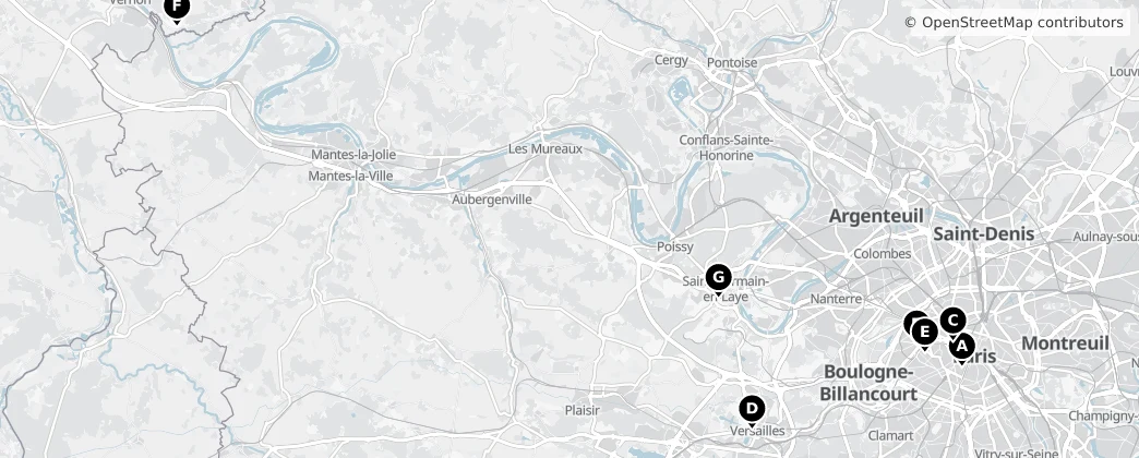 Map of Île-de-France