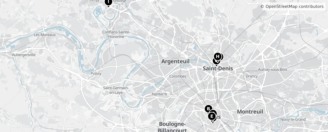 Map of Île-de-France