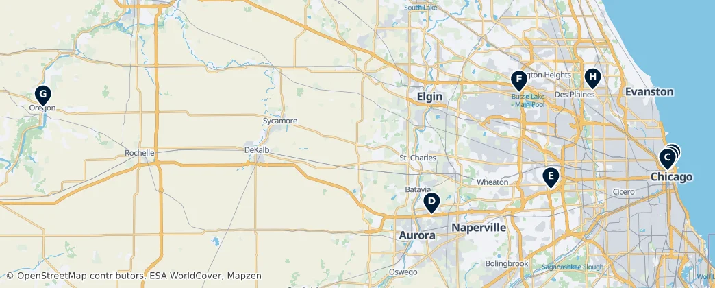 Map of Illinois