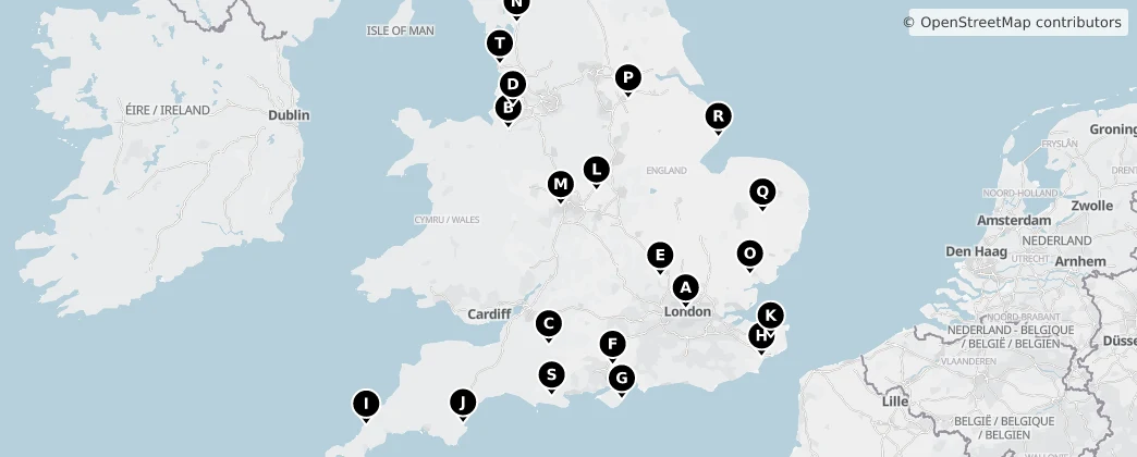 Map of England