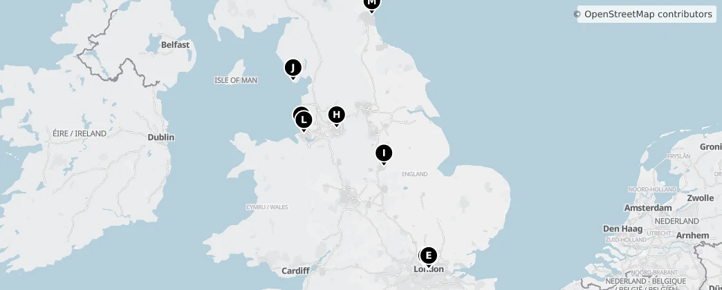 Map of England