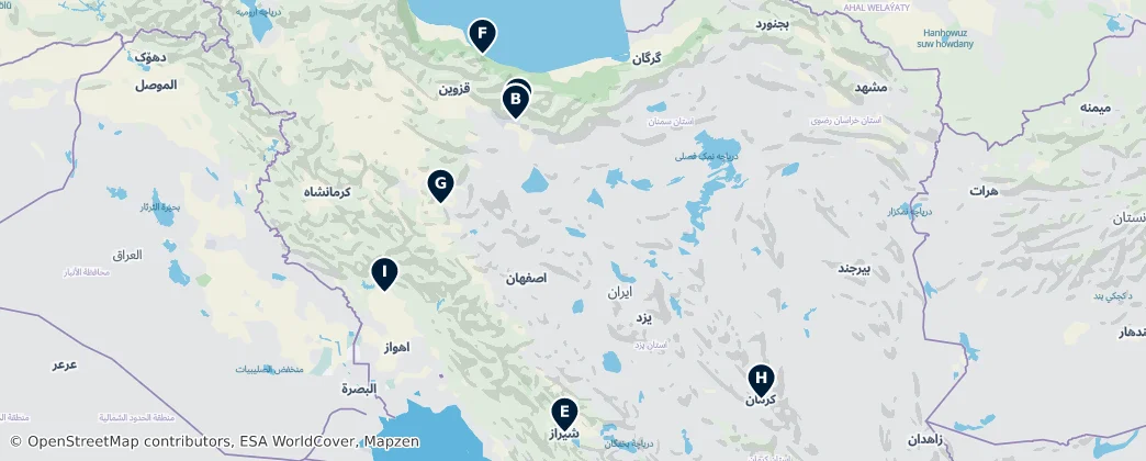 Map of İran