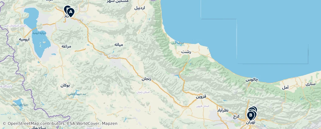 Map of İran