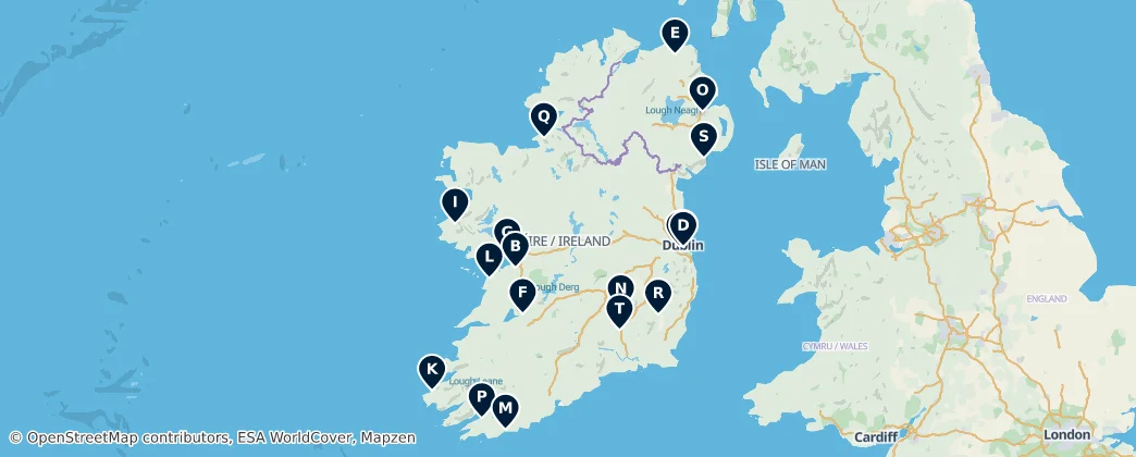 Map of Ireland