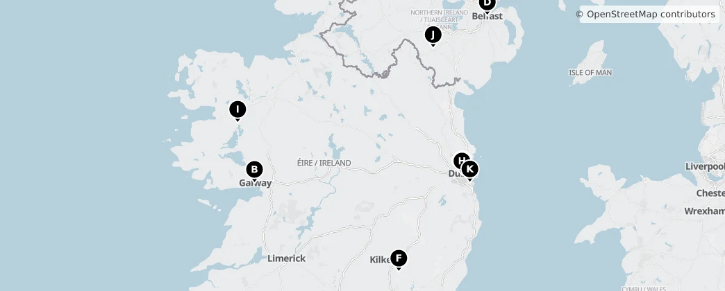 Map of Ireland
