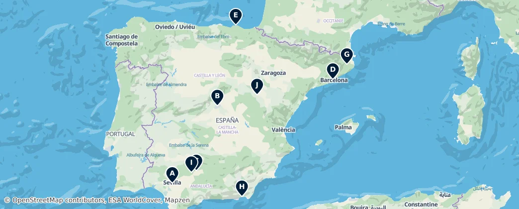 Map of İspanya