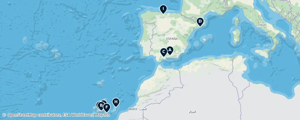 Map of İspanya