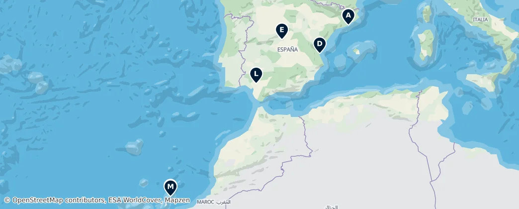 Map of İspanya