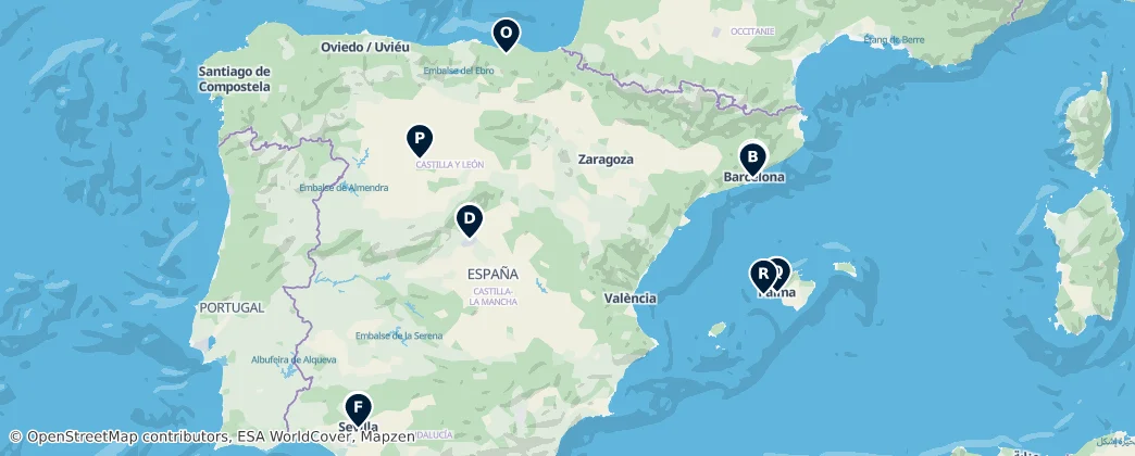 Map of İspanya