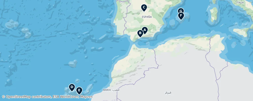 Map of İspanya