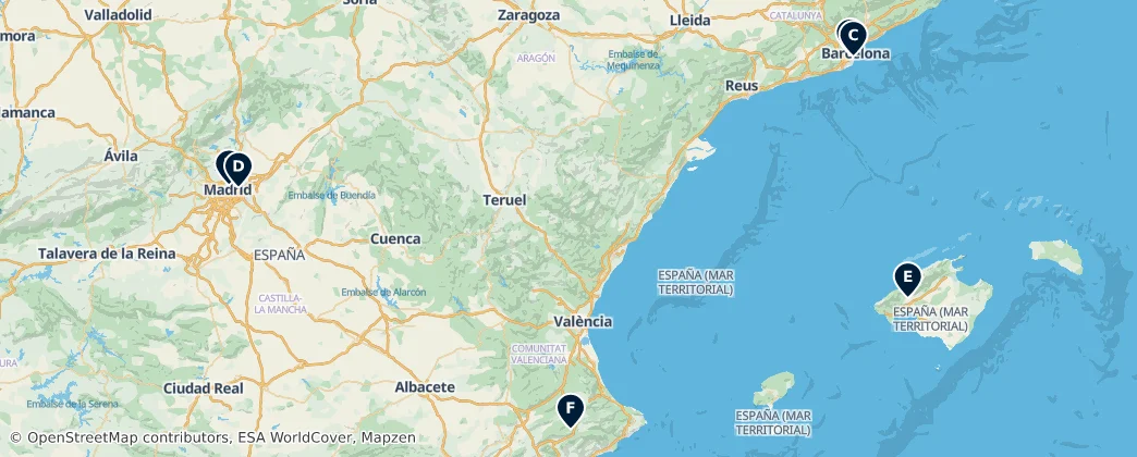 Map of İspanya