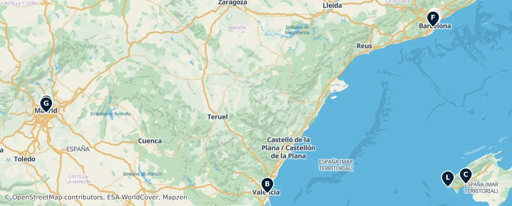 Map of İspanya