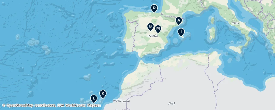 Map of İspanya