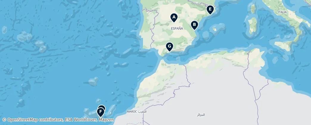 Map of İspanya
