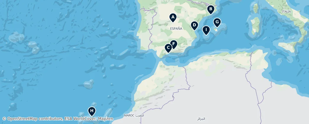 Map of İspanya