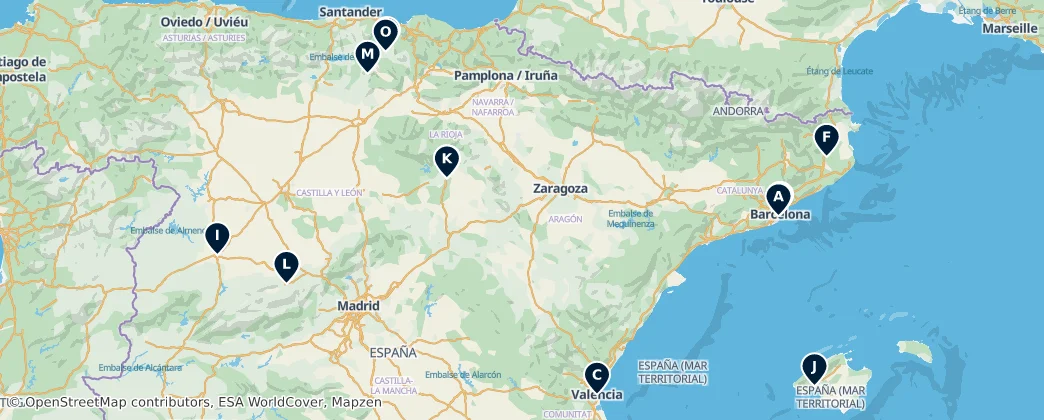 Map of İspanya