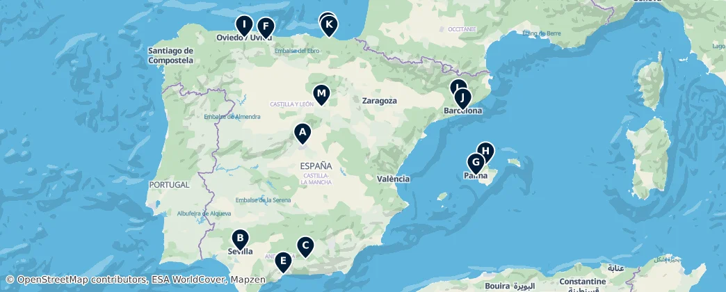 Map of İspanya