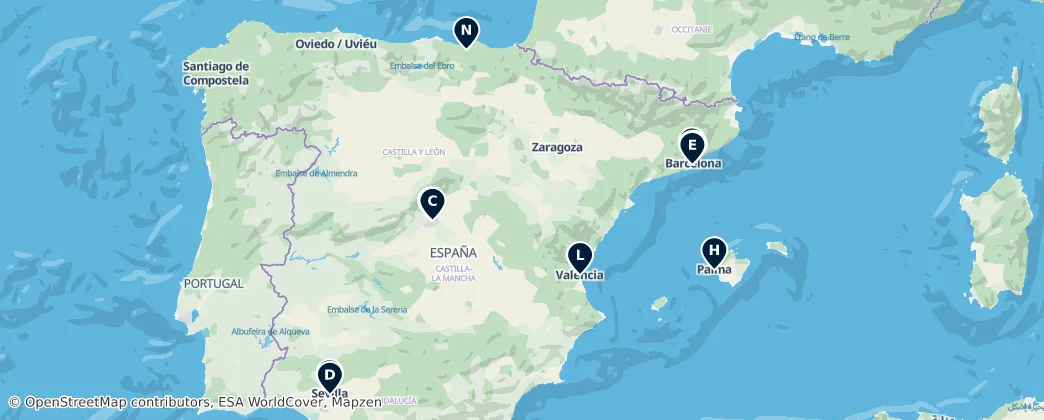 Map of İspanya