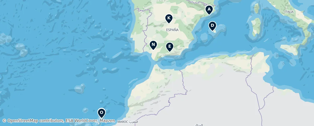 Map of İspanya
